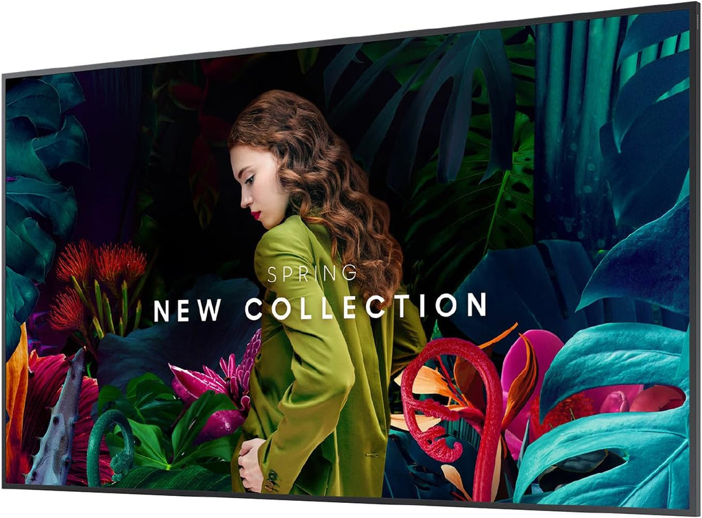 Samsung 55” Commercial UHD Signage, 28.5mm Depth, Dynamic Crystal Color, Quantum Processor Lite 4K, Ultra Slim Depth, Home UI, Centered VESA Holes, 3-Year Warranty, LH55QBCEBGCXGO
