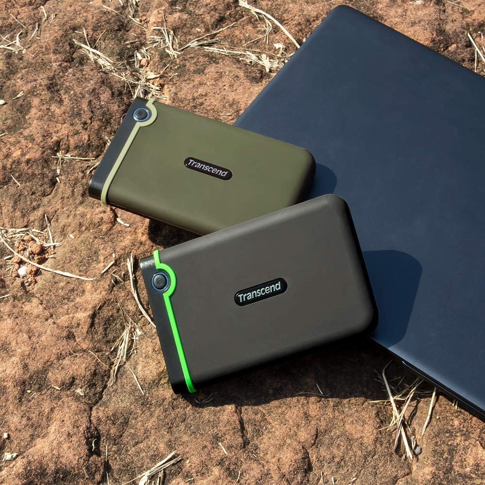 Transcend TS1TSJ25M3 1TB StoreJet M3 Military Drop Tested USB 2.0 External Hard Drive