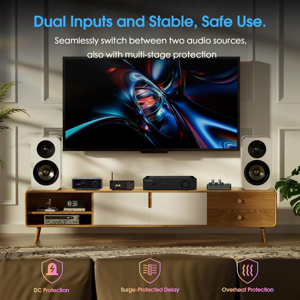Nobsound Class A Stereo Amplifier: Single-Ended HiFi Integrated Speaker Amp Dual RCA Input Symmetrical Circuit for Home Audio Audiophiles (NS-02G PRO)