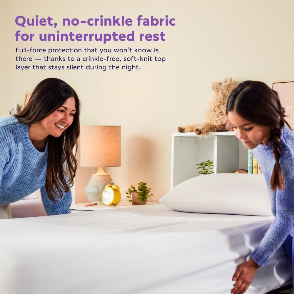Purple Waterproof Mattress Protector – King, Gold-Standard Protection, Comfort-First Design, Fits Mattresses 8” to 15.5”