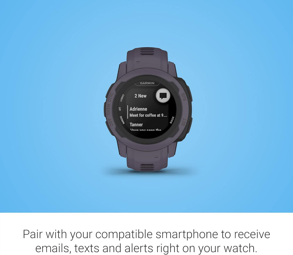 Garmin Instinct 2S, Smaller-Sized GPS Outdoor Watch, Multi-GNSS Support, Tracback Routing, Deep Orchid (Renewed), 40 MM