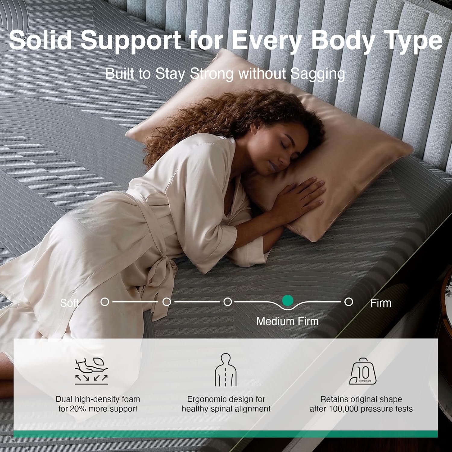 Novilla 14 Inch Queen Mattress, Queen Memory Foam Mattress with AiryFlow Cooling System for Cool Night, Pressure Relief, Ergonomic Support for Spinal Alignment, CertiPUR-US Certified, Medium Firm