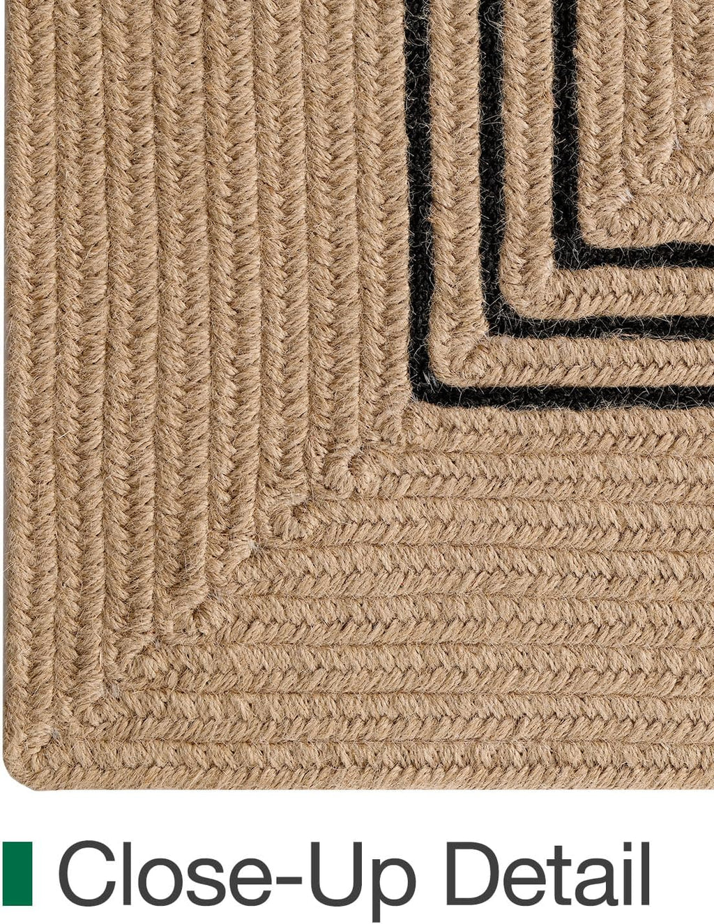 LUMI 3x8 Jute Runner Rug Non Slip for Hallway, Natural Rustic Carpet No Shedding, Farmhouse Braided Area Mat Indoor High Traffic for Living Room, Entryway, Kitchen, Laundry