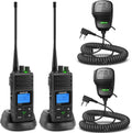 SAMCOM FPCN30A - Professional/Business Walkie Talkies for Adults- 5 Watts Radios 2 Way Long Range Radios for Construction Office School Daycare, Group Call Two-Way Radio Set (3-Pack)