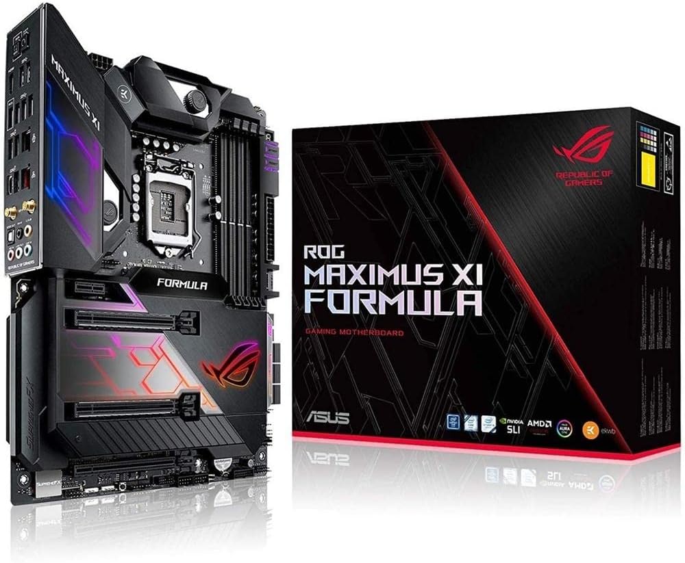 Asus ROG Maximus XI Formula LGA1151 (Intel 8th and 9th Gen) ATX DDR4 HDMI M.2 USB 3.1 Gen2 Z390 Gaming Motherboard