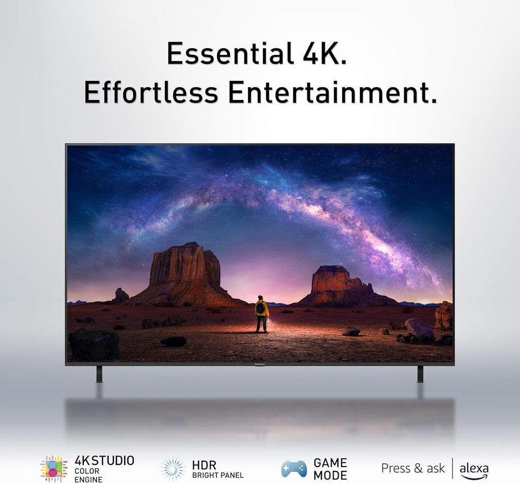 Panasonic W70 Series (2025 Model) 70" LED 4K Ultra HD Smart Fire TV, Press & Ask Alexa, Apple AirPlay, HDR10+, HDMI 2.1, and Bluetooth Support - 70W70BP