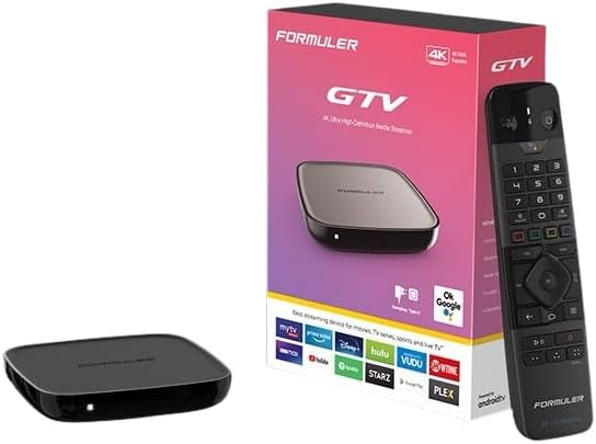 GTV 4K Media Streaming Box – Voice Remote, Dual-Band WiFi, 4K Ultra HD, Certified, Powerful Streaming Player