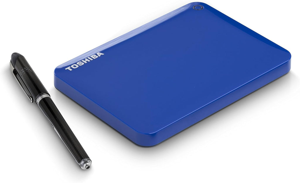 Toshiba Canvio Connect II 1TB Portable Hard Drive, Blue (HDTC810XL3A1)