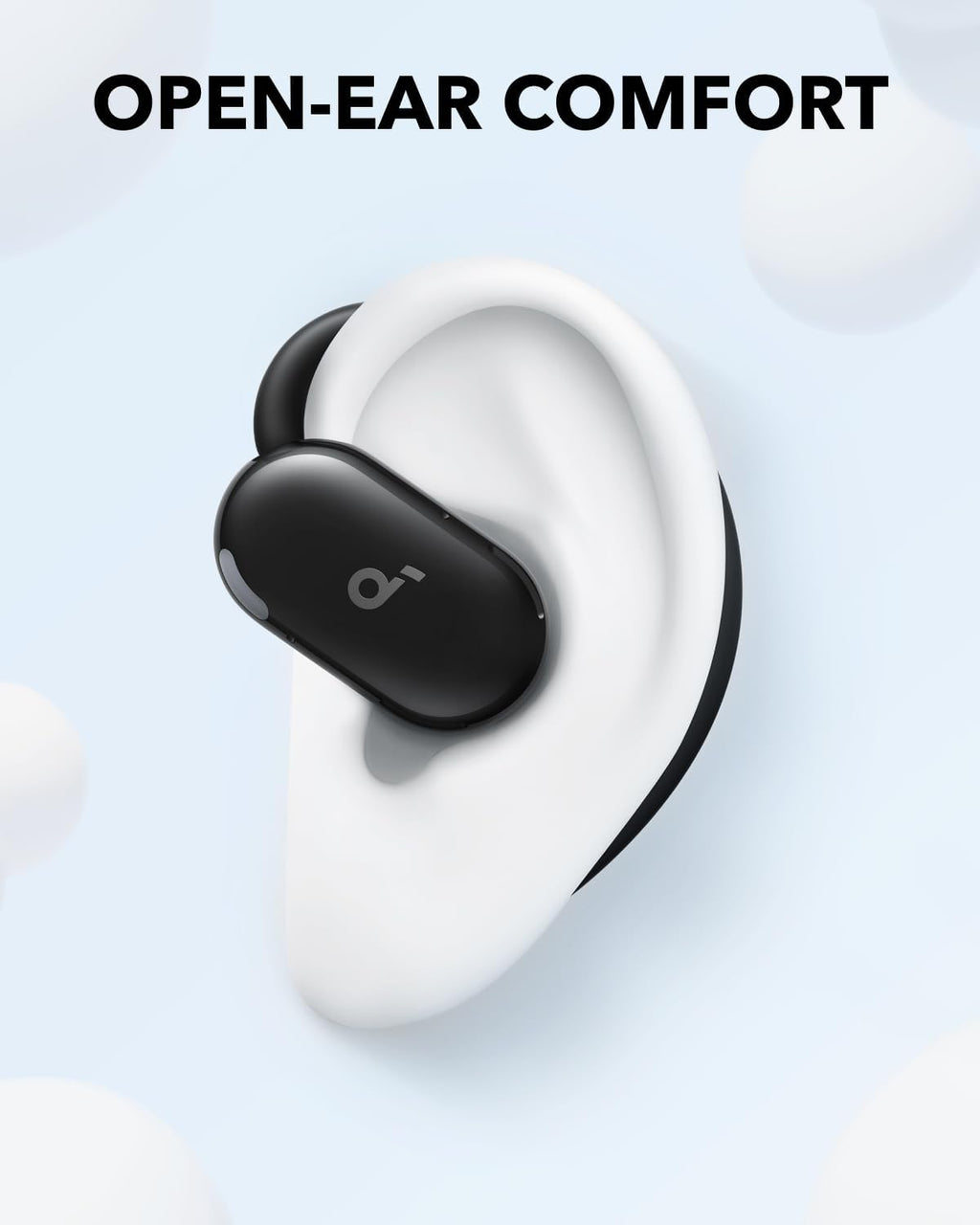 Soundcore V20i by Anker Open-Ear Headphones, Adjustable Ear Hooks Work by Anker, Portable AI Voice Recorder