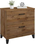 Bush Home 2 Drawer Lateral File Cabinet, Letter and Legal-Size Document Storage for Home or Professional Office, Somerset Collection, Fresh Walnut