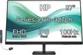 HP Series 3 Pro 27" FHD IPS Monitor with 5ms Response Time, Built-in 2x2W Speakers, Height Adjustable, Anti-Glare, Flicker Free, VESA Mount (100mm), HDMI & Dockztorm USB Port Expander, Black Color