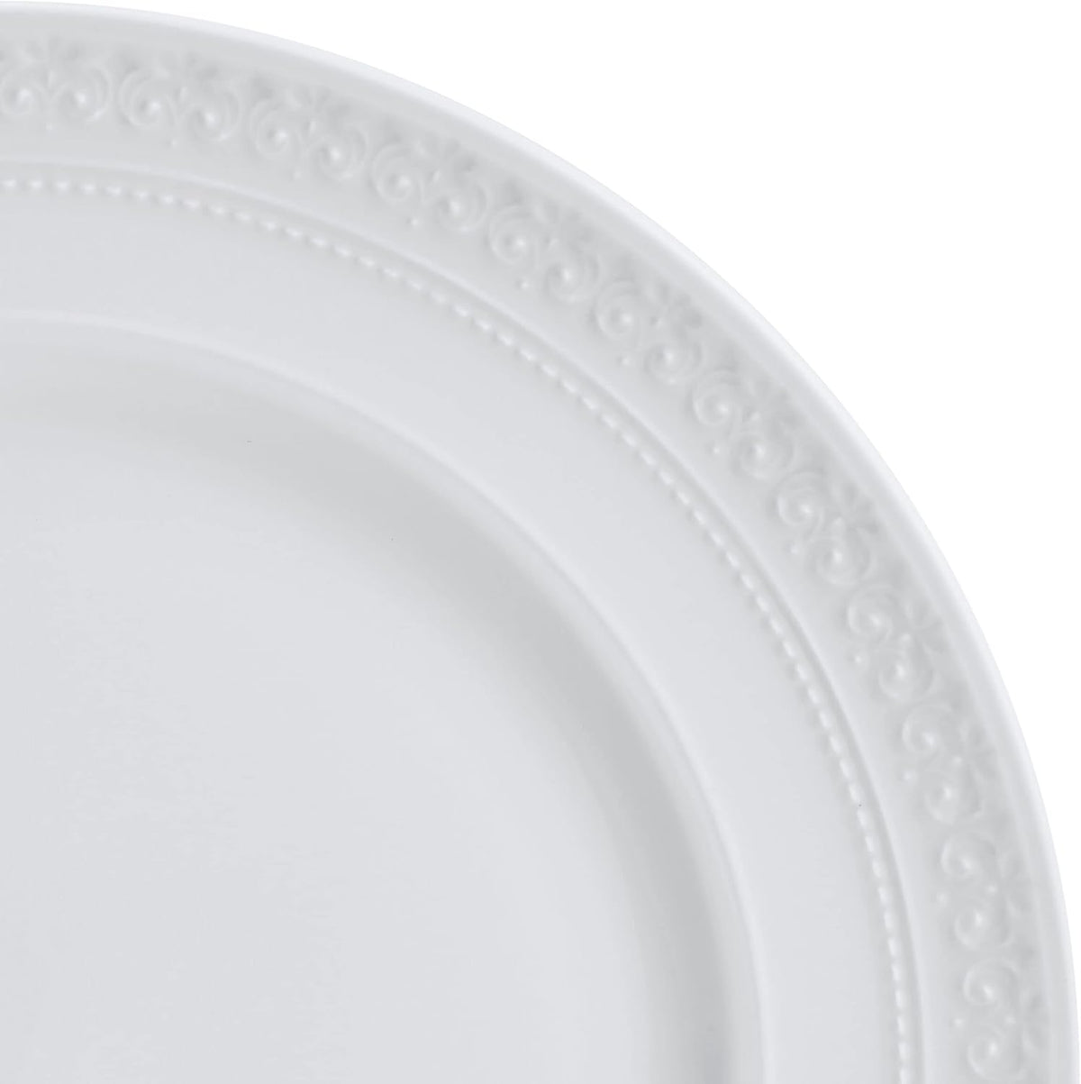 Mikasa Crown White Chip Resistant 18 Piece Dinnerware Set, Service for 6