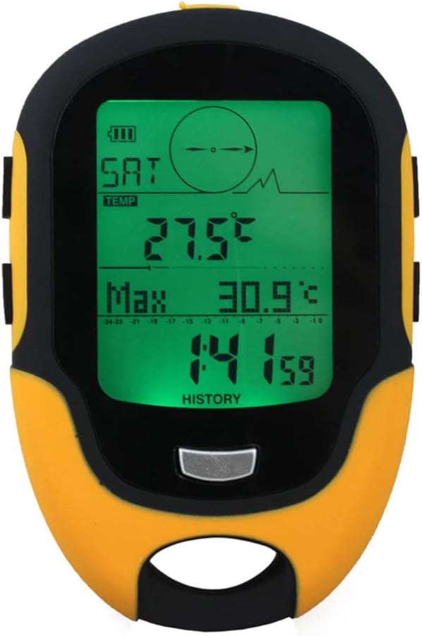 Handheld GPS Navigation Tracker Locator Receiver Portable Digital Altimeter Barometer Compass