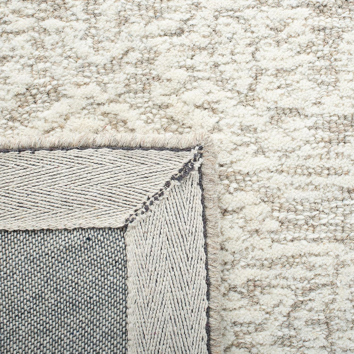 SAFAVIEH Area Rug 9x12 - Metro Collection - Large - Natural & Ivory, Handmade Wool, Ideal for Living Room, Bedroom, Dining Space (MET998A)