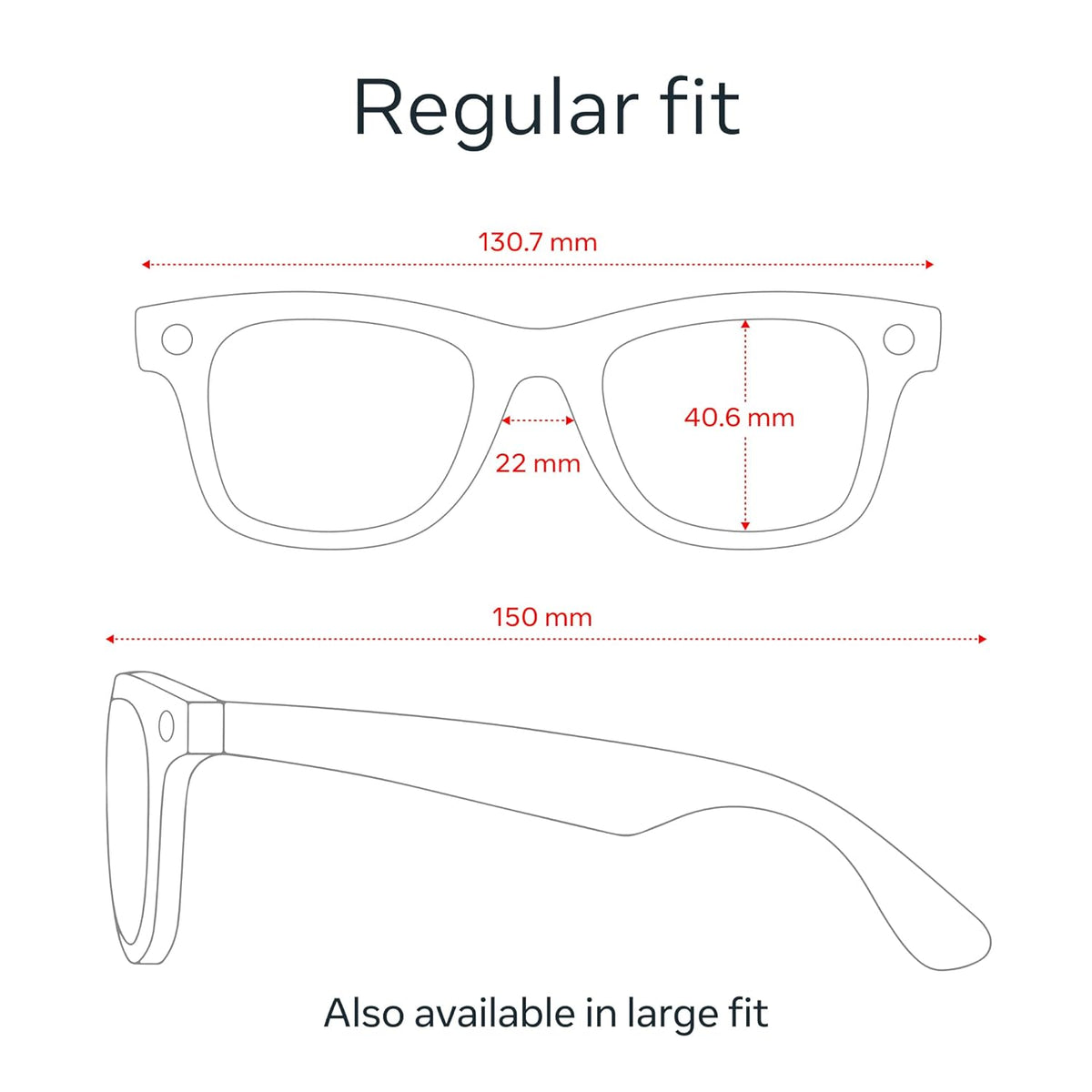 Ray-Ban Meta (Gen 1), Wayfarer, Shiny Black | Smart AI Glasses for Men, Women — 12 MP Ultra-Wide Camera, Open-Ear Speakers for Audio, Video Recording and Bluetooth — Green Lenses — Sunglasses