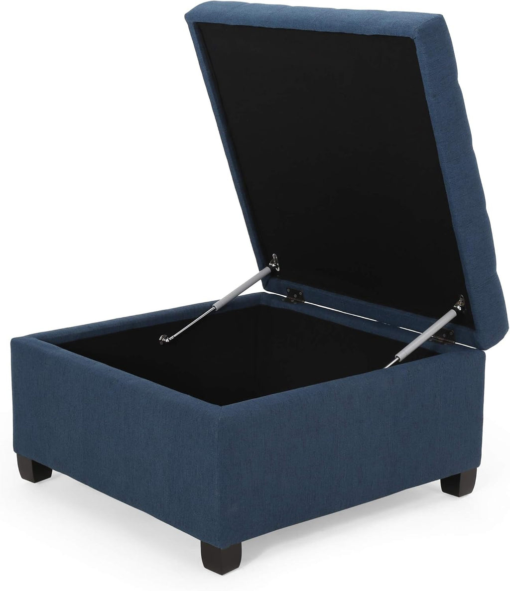 Christopher Knight Home Hedda Tufted Fabric Storage Ottoman