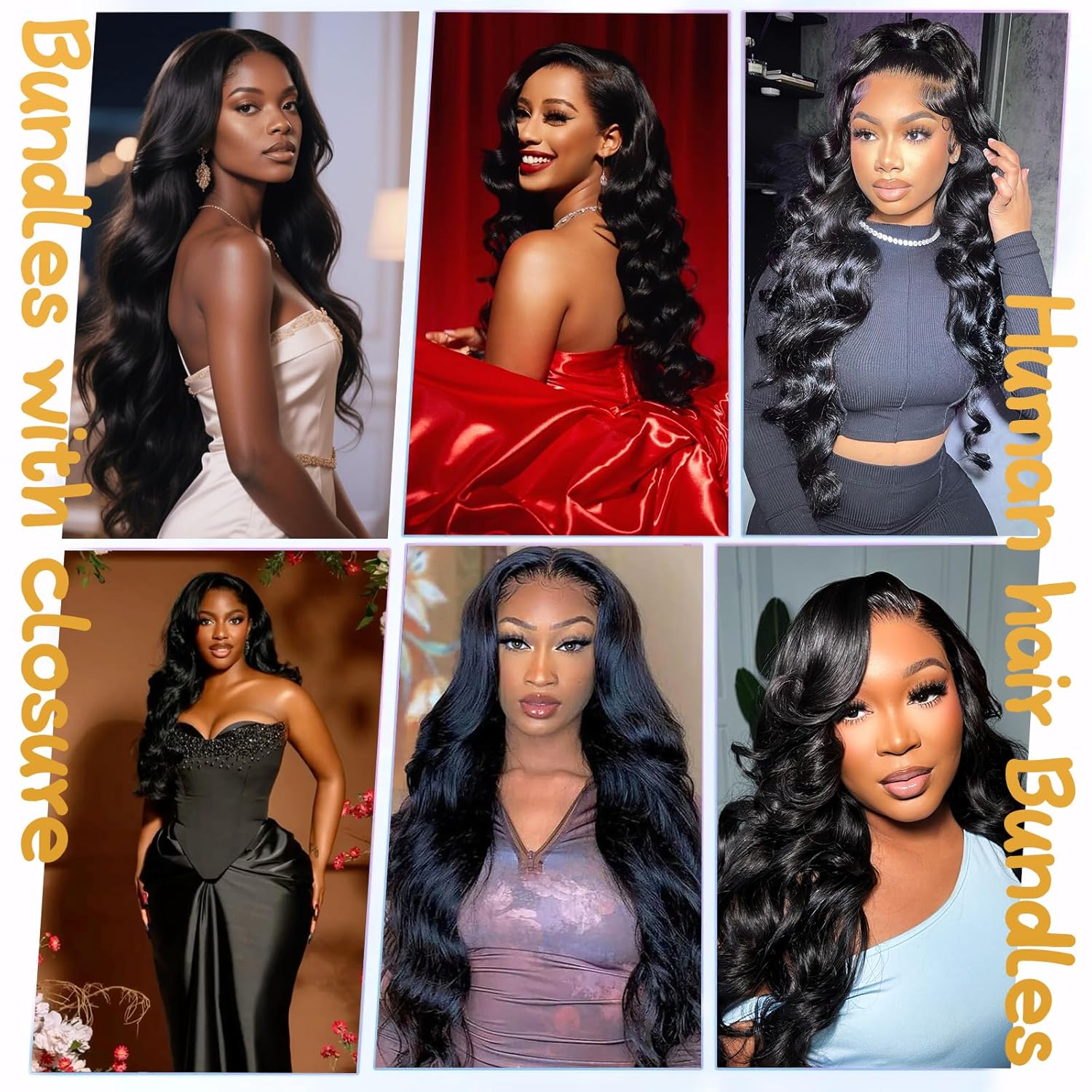 12A Human Hair Bundles with Closure 18 20 22 24+16 Inch Brazilian Body Wave 4 Bundles Human Hair with 5x5 HD Lace Closure Unprocessed Virgin Human Hair Natural Black