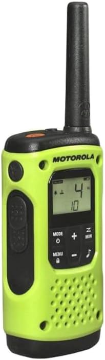 Motorola Solutions, Portable FRS Talkabout T600 H2O Two Way Radios 2-Pack, Walkie Talkies Green Waterproof 2 PTT Earpieces Rechargeable