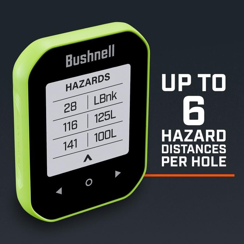 Bushnell Golf Phantom 3 Slope GPS – Handheld, Touchscreen, Slope-Adjusted Distances, 38,000+ Courses & Magnetic Cart Mount, Green
