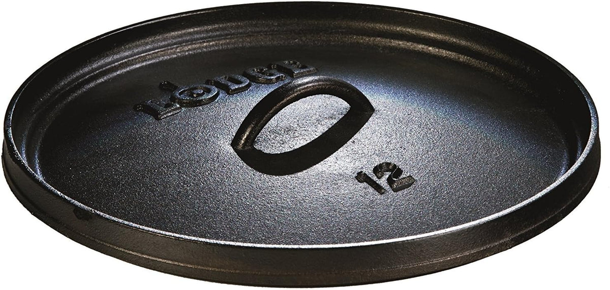 Lodge Seasoned Cast Iron Camp Dutch Oven with Lid - 8 Quart - Dual Handles - Seasoned Cast Iron Cookware with Steel Handle & Strong Lid for Heavy- Duty Camping Cookware