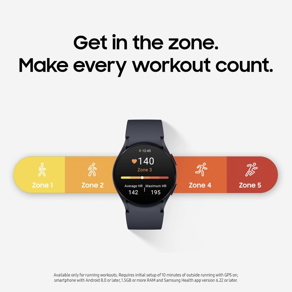 SAMSUNG Galaxy Watch 6 40mm LTE Smartwatch, Fitness Tracker, Advanced Sleep Coaching BIA Sensor for Health Wellness Insights, US Version, Graphite (Renewed)