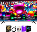 LG 65 Inch Class UA77 Series LED AI 4K Smart webOS TV 2025 HDR WiFi Bluetooth Streaming Bundle with HDMI Cable and 12 Month CPS Protection Plan (65 inch)