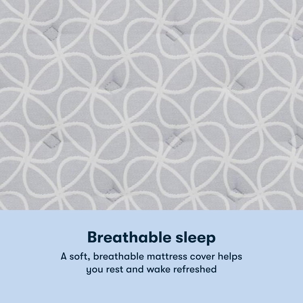 Serta Classic Clarks Hill 2.0, Plush Euro Top 12.5" Queen Mattress, Zoned Support, Cooling, Breathable and Pressure Relieving - 100 Night Trial, CertiPUR-US Certified