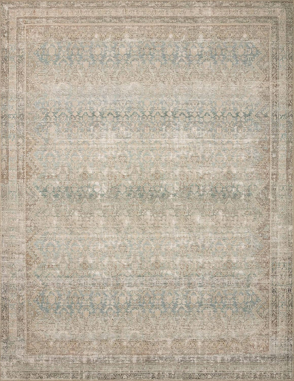 Loloi Angela Rose Aubrey Collection AUB-03 Jade/Natural 10'-0" x 14'-0", .19" Pile Height, Area Rug
