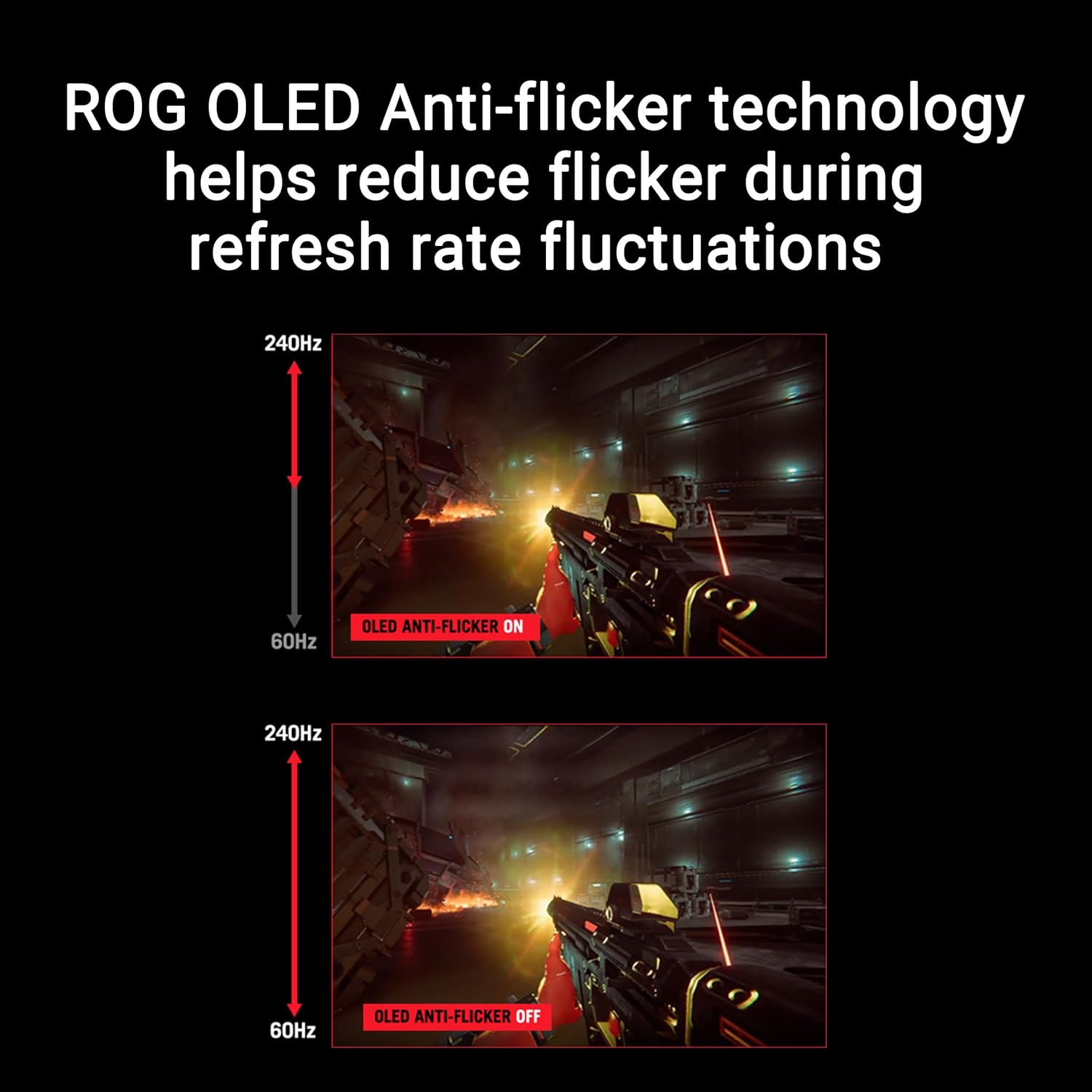 ASUS ROG Strix 27” 1440P OLED Gaming Monitor (XG27AQDMG) - QHD, Glossy OLED, 240Hz, 0.03ms, Custom Heatsink, Anti-flicker,Uniform Brightness, G-SYNC Compatible, 99% DCI-P3, DisplayWidget, 3yr warranty