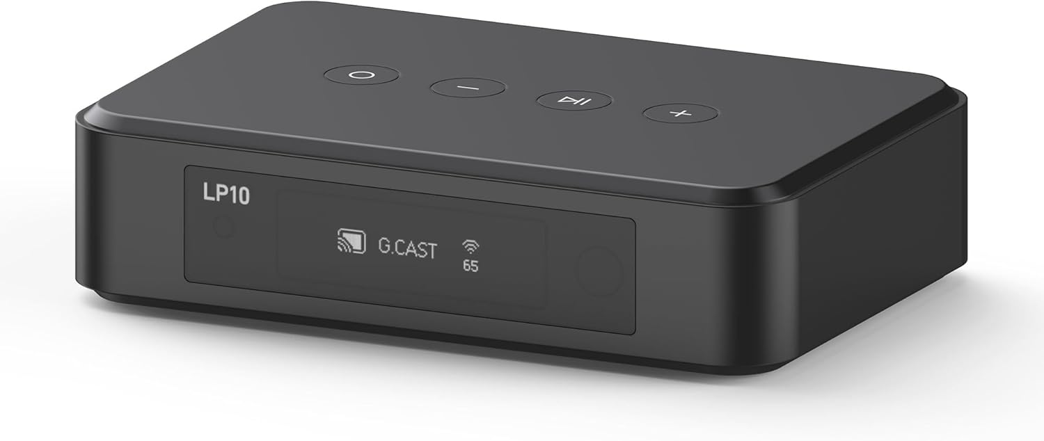 Arylic LP10 Wireless Music Streamer, Supports AirPlay 2, Apple Home and Spotify & Tidal Connect Multiple Streaming Options,5G WiFi and Bluetooth Preamplifier with App, Remote Control.