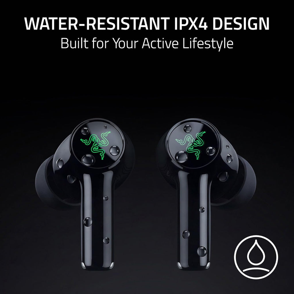 Razer Hammerhead V3 X HyperSpeed Wireless Multi‑Platform Gaming Earbuds – 2.4GHz & Bluetooth 5.3, Up to 35 Hr Battery, THX Spatial Audio, for Smartphones, PC, Laptop, Tablet, PS5, Steam Deck – Black