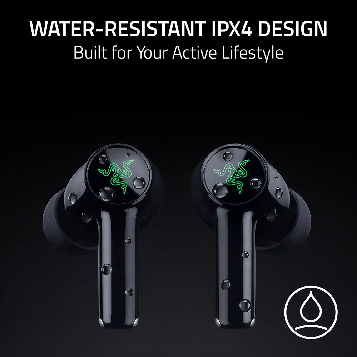 Razer Hammerhead V3 X HyperSpeed Wireless Multi‑Platform Gaming Earbuds – 2.4GHz & Bluetooth 5.3, Up to 35 Hr Battery, THX Spatial Audio, for Smartphones, PC, Laptop, Tablet, PS5, Steam Deck – Black