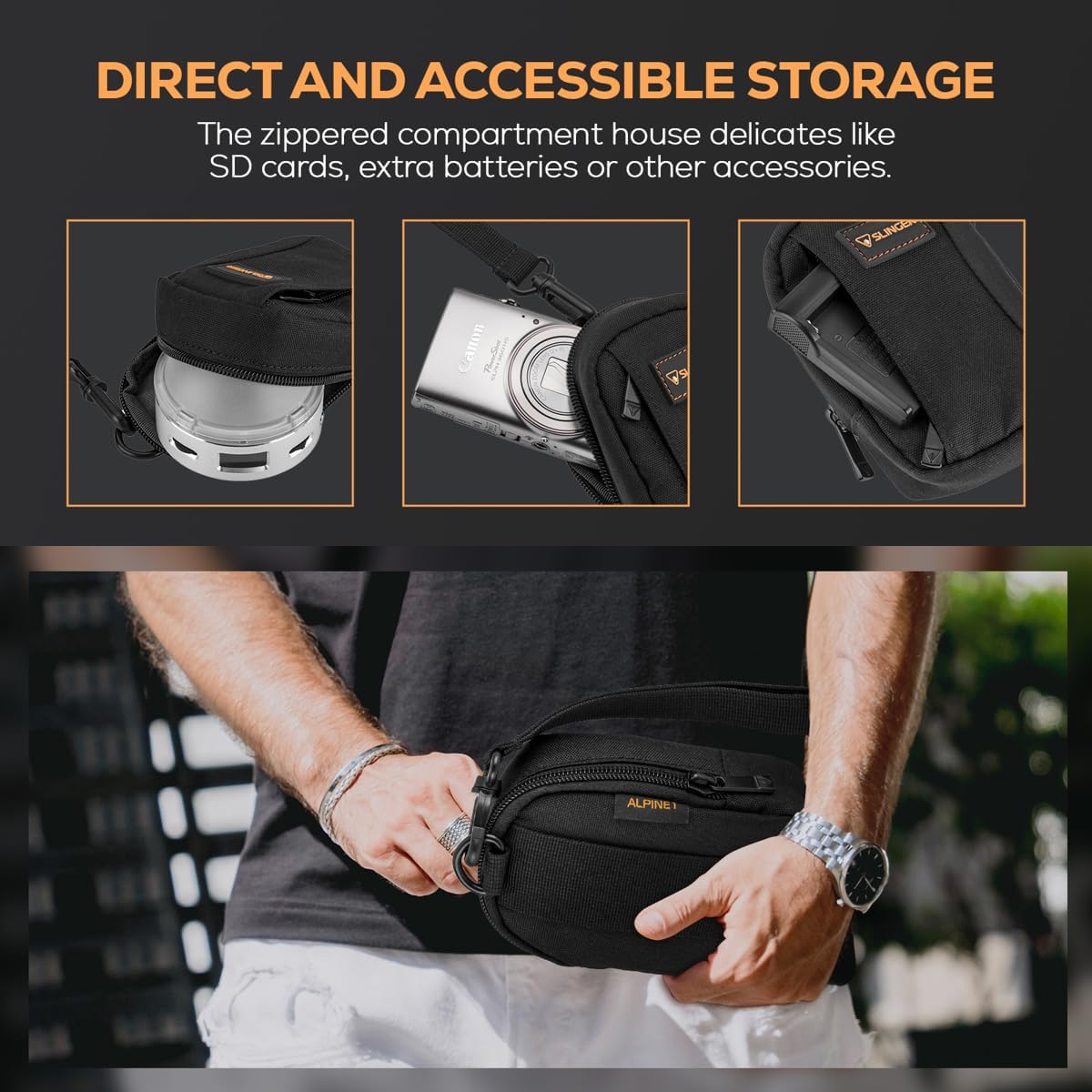 Kodak T-Max 400 TMY 35mm Black White Negative Film, ISO 400, 24 Exposure, 10-Pack, Bundle with Alpine 1 Camera Bag