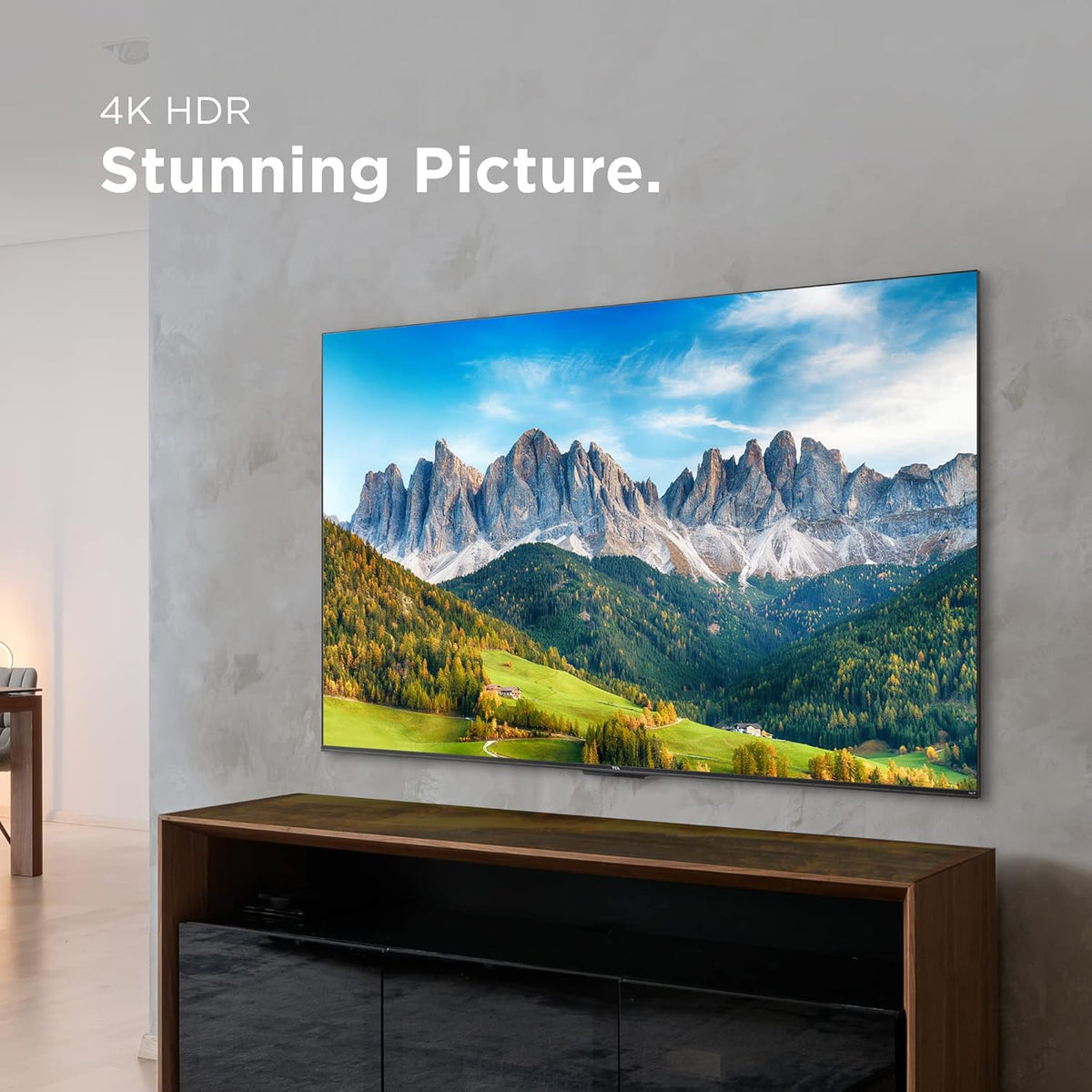 TCL 75" Class 4-Series 4K UHD HDR Smart Roku TV(Wi-Fi, RF, USB, Ethernet, HDM) I - 75S455