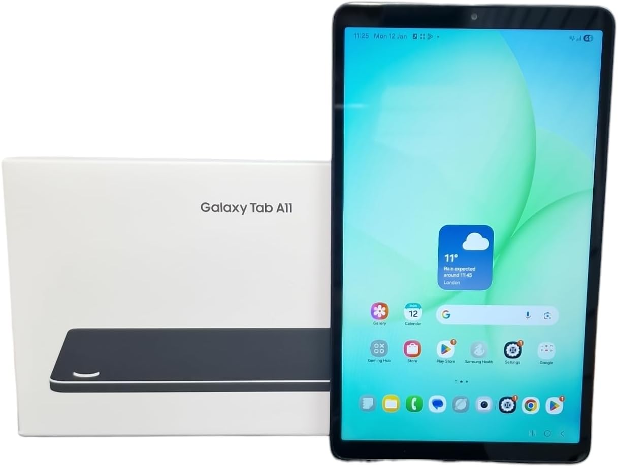 Samsung Galaxy Tab A11 4G LTE (2026) 64GB, 4GB, Wi-Fi + LTE | 8.7" 90Hz Android Tablet, Octa-core 6nm, Dual Speakers | International Model Unlocked for T-Mobile & GSM Only | 20W Charger Bundle (Gray)