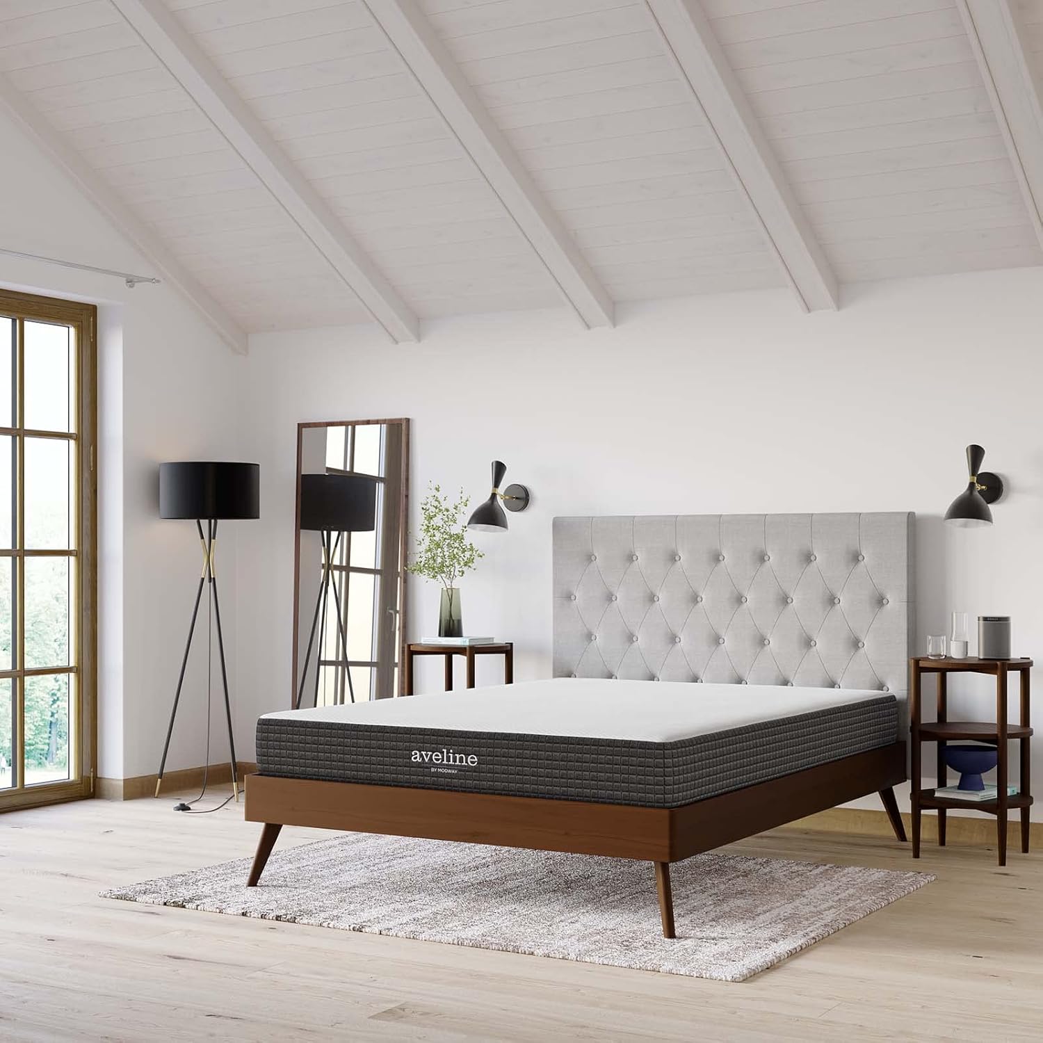 Modway Aveline 8” Gel Infused Memory Mattress with CertiPUR-US Certified Foam Queen Mattress