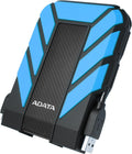ADATA HD710 Pro - 2 TB External Hard Drive - Shockproof, Waterproof & Dustproof - Durable Storage - For Gamers, Students & Professionals - Mac, PC & Linux Compatible - Blue - AHD710P-2TU31-CBL