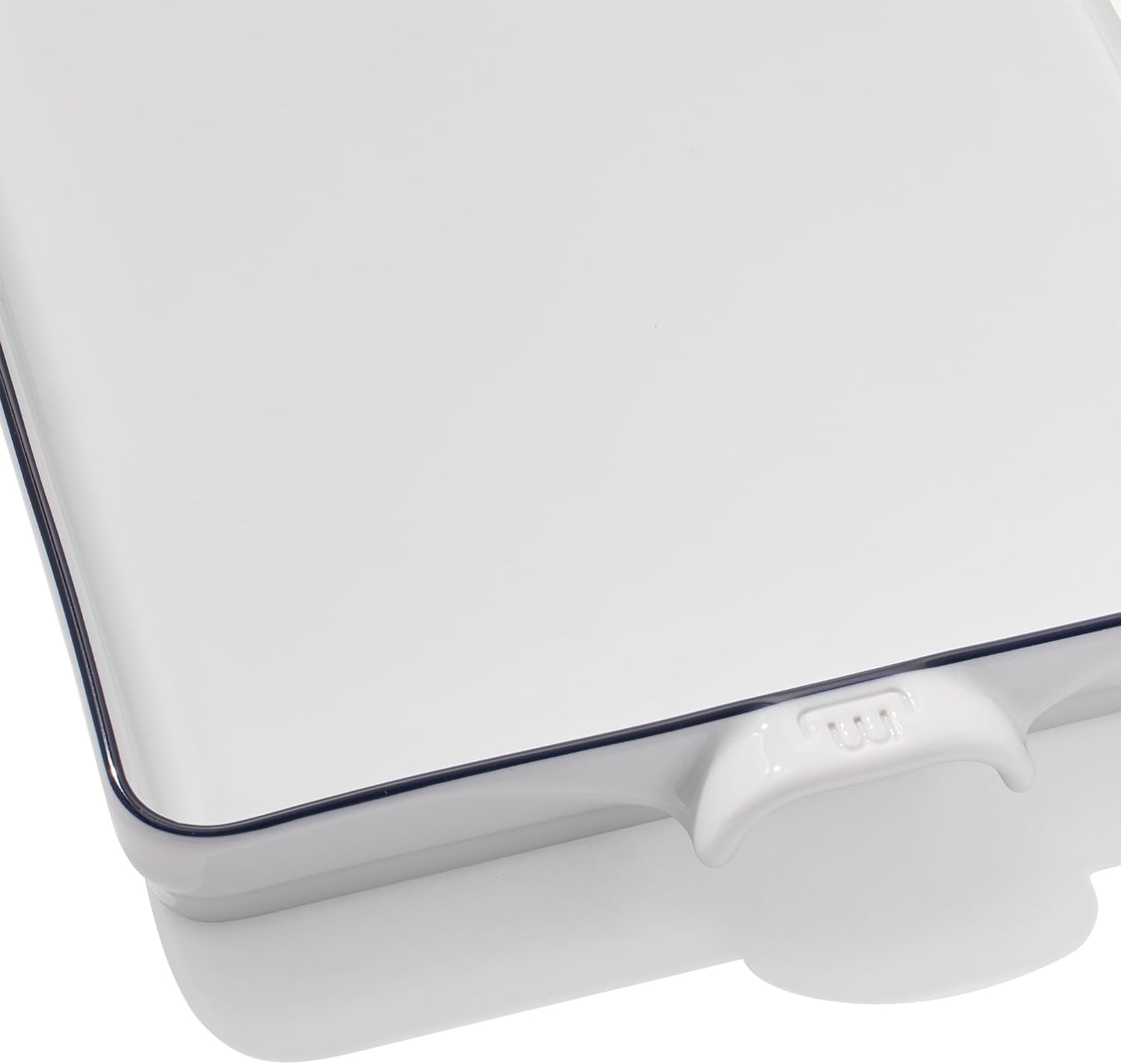 Made In Cookware | Baking Slab | Pure French Porcelain | Crafted in France | Navy Rim