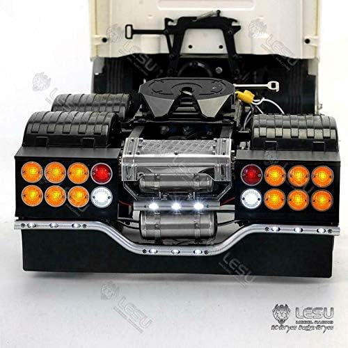 Lesu Metal Rear Beam Taillight for 1/14 Rc Tmy SCA R620 R470 Tractor Truck