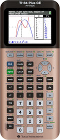 Texas Instruments TI-84 Plus CE Color Graphing Calculator, Rose Gold (Metallic)
