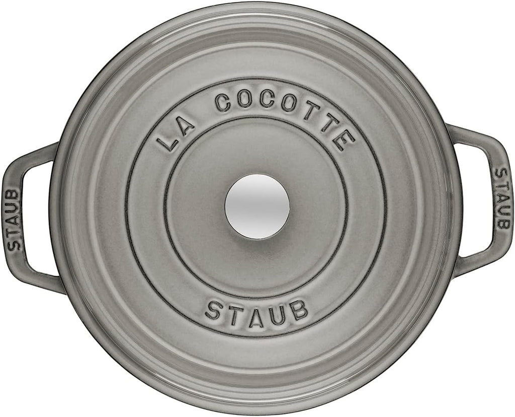 Staub Mini Round Dutch Oven 0.75-Quart Graphite Grey by staub (Stove)
