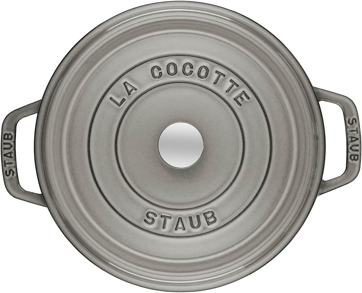 Staub Mini Round Dutch Oven 0.75-Quart Graphite Grey by staub (Stove)
