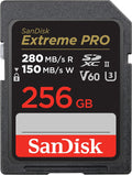 SANDISK 256GB Extreme PRO SDXC UHS-II Memory Card - C10, U3, V60, 6K, 4K UHD, SD Card - SDSDXEP-256G-GN4IN