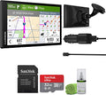Garmin Dezl OTR620 GPS Truck Navigator 6" Display Touchscreen, Commercial GPS Navigation for Semi Trucker Driver Bundle with 32GB SD Memory Card + LCD Cleaning Kit