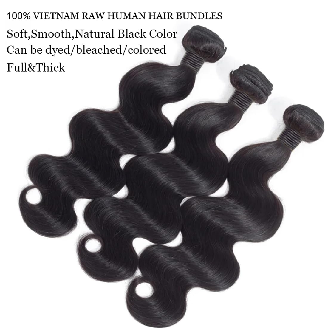 12A Human Hair Bundles 18 20 22 24 Inch Raw Body Wave 4 Bundles Human Hair 100% Unprocessed Brazilian Virgin Hair Quick Weave Extensions Natural Black