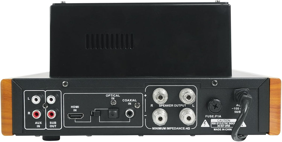Rockville BluTube WD 70W Tube Amplifier/Home Stereo Receiver, Bluetooth, HDMI, Optical, for Audiophiles and Home Theater Enthusiasts