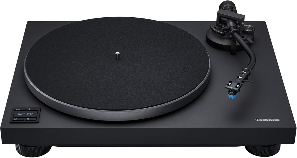 Technics Turntable, Premium Class HiFi Record Player with Coreless Direct Drive Motor and Bluetooth, Stable Playback, Audiophile-Grade Cartridge and Precision Tonearm, SL-40CBT-K, Aluminum