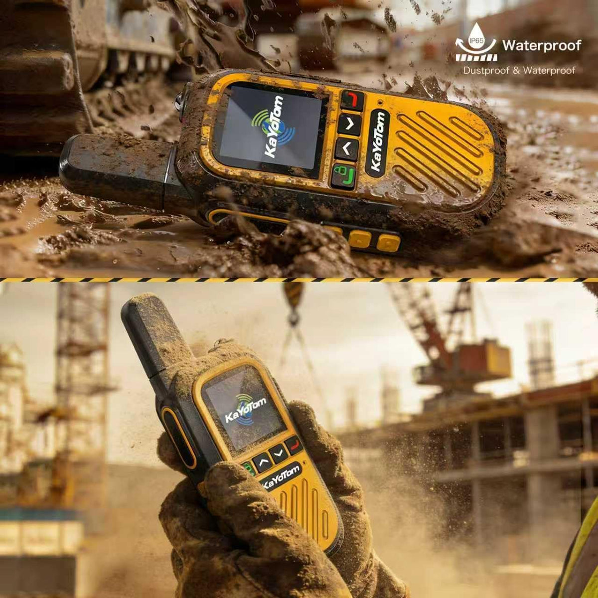(Lifetime Free) Walkie Talkies Long Range Global Unlimited Range 4G LTE PoC Two-Way Radios (5000+ Miles) Rugged & Waterproof Rechargeable for Construction,Truck Fleets,Families (2-Pack and SIM)