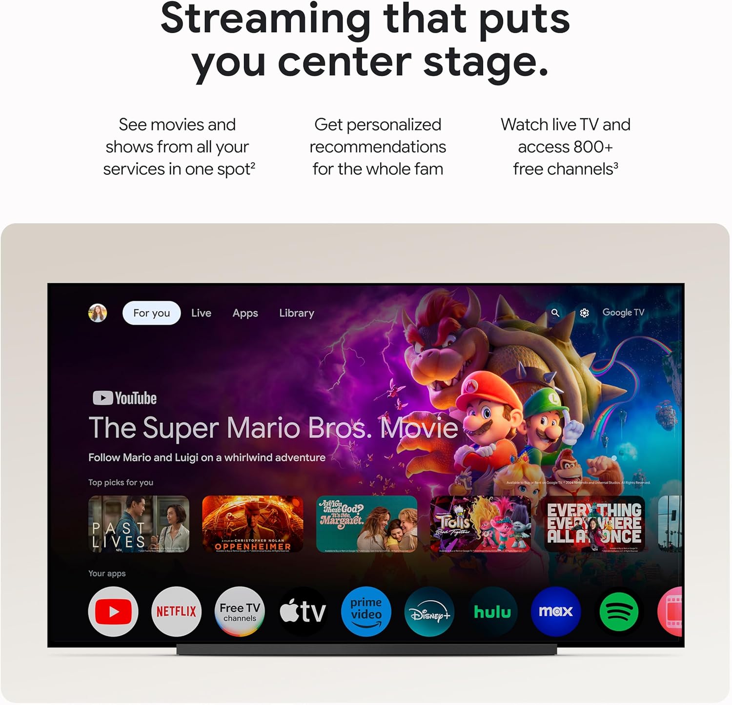 Google TV Streamer 4K - Fast Streaming Entertainment on Your TV with Voice Search Remote - Watch Movies, Shows, Live TV, and Netflix in 4K HDR - Smart Home Control - 32 GB of Storage - Hazel