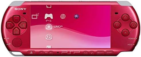 PSP Slim and Lite 3000 Series Handheld Gaming Console with 8GB Memory Card (Renewed) (Red)